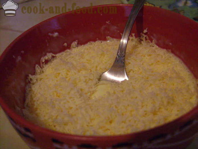 Gryte av revet rå poteter med ost og hvitløk - hvordan å lage en deilig gryte med poteter i ovnen, med en trinnvis oppskrift bilder