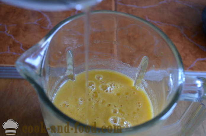 Iskrem sorbet melon, fersken og banan - hvordan å lage en sorbet hjemme, trinnvis oppskrift bilder
