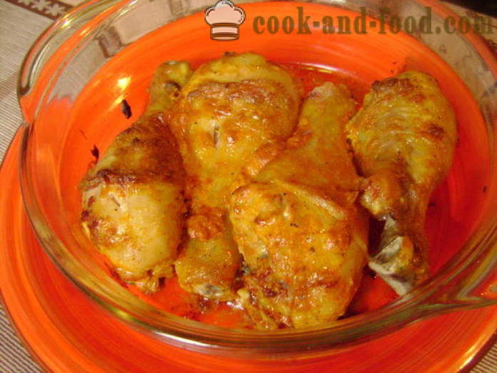 Bakte kyllinglår - hvordan å lage en deilig kyllinglår i ovnen, med en trinnvis oppskrift bilder