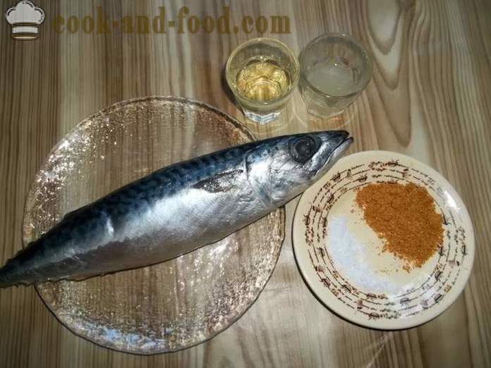 Makrell bakt i folie i ovnen - hvordan å lage mat makrell i folie, med en trinnvis oppskrift bilder