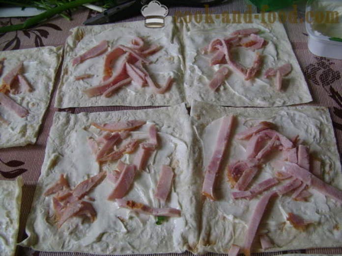 Pitabrød fylt med en stekepanne - hvordan å lage pita fylt med stekt i en panne, med en trinnvis oppskrift bilder