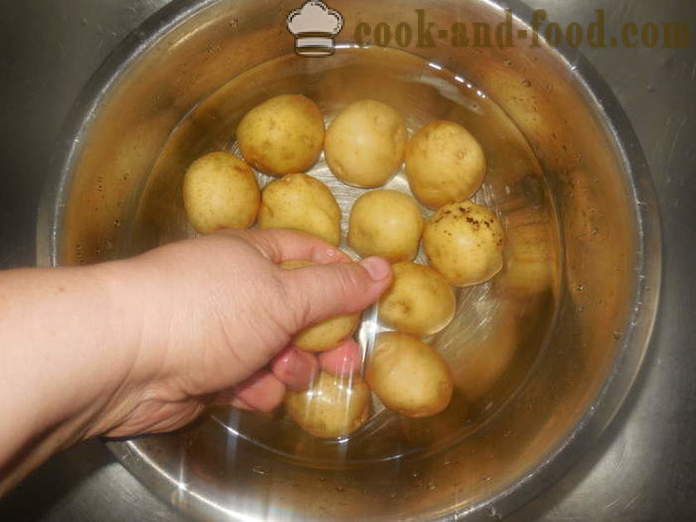 Chips fra poteter i en gryte - Hvordan lage potetgull fra huset, steg for steg oppskrift bilder