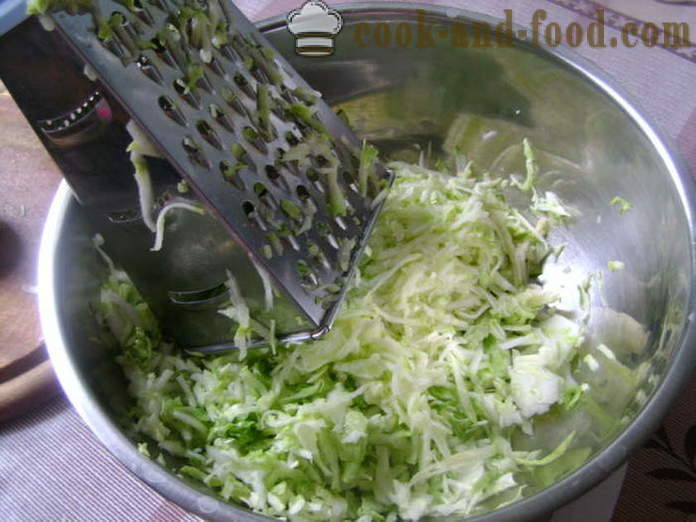 Vegetabilske koteletter fra ung kål og squash - hvordan å koke koteletter av unge kål og squash, med en trinnvis oppskrift bilder
