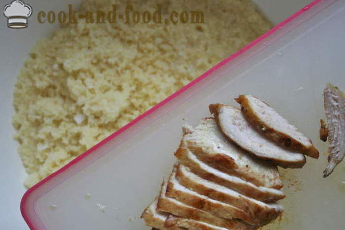 Deilig couscous med kylling oppskrift - hvordan å lage couscous i en kjele, med en trinnvis oppskrift bilder
