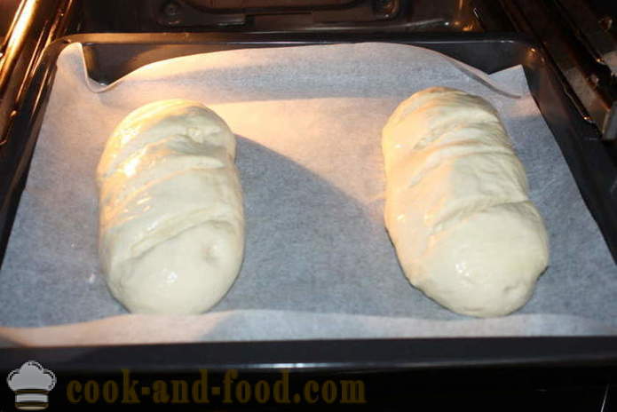 Skiver brød i ovnen - hvordan å bake skiver brød i ovnen hjemme, trinnvis oppskrift bilder