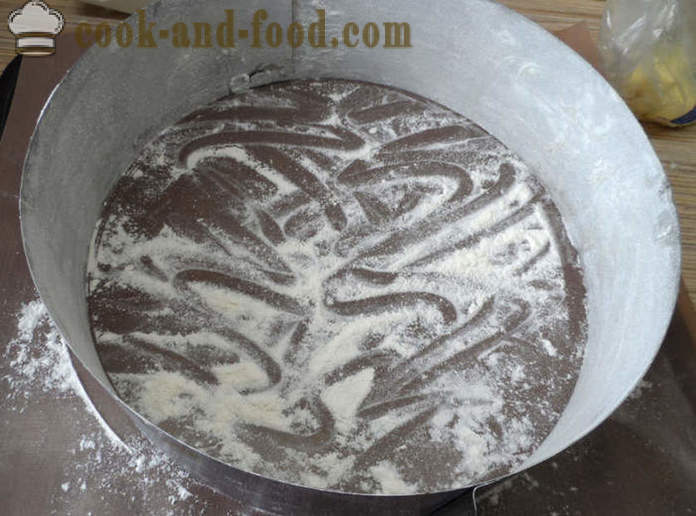 Gjær kake Honeycomb - hvordan å bake en kake fra gjærdeig, en trinnvis oppskrift bilder