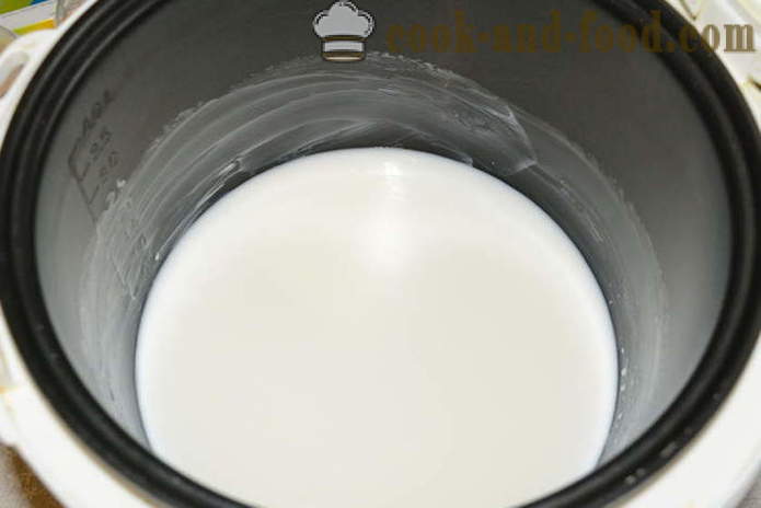 Deilig risengrynsgrøt med melk i multivarka - hvordan brygge ris melk grøt, en trinnvis oppskrift bilder