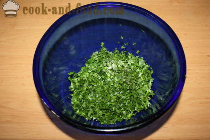 Tabula salat med couscous - hvordan å forberede en salat tabbouleh, en trinnvis oppskrift bilder