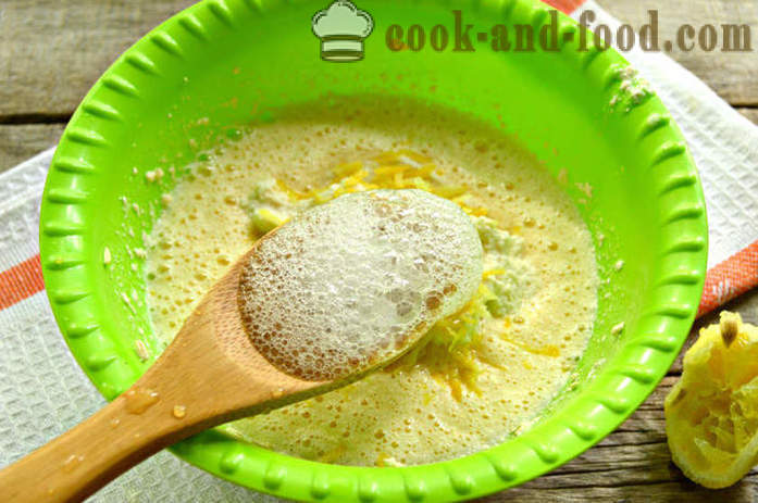Sitron kake på semule og yoghurt i form av kaken - hvordan å lage kefir manna, en trinnvis oppskrift bilder