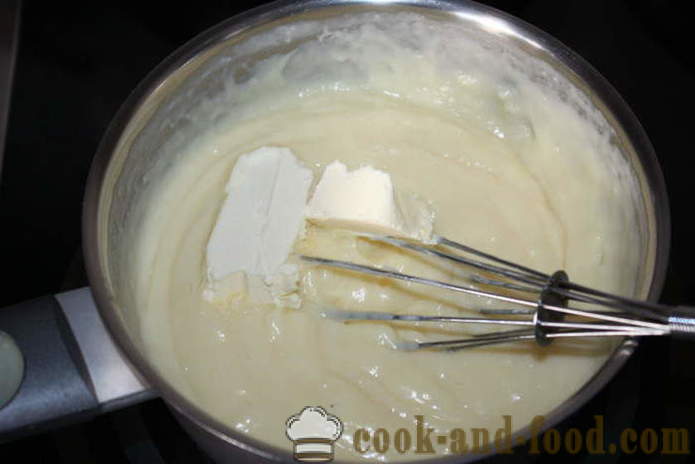 Vaniljesaus med krem ​​og stivelse - hvordan å lage kremet vaniljesaus, en trinnvis oppskrift bilder
