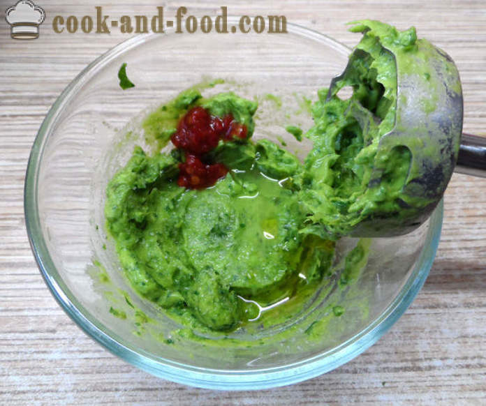Grønn guacamole saus classic - hvordan å lage guacamole avokado hjemme, steg for steg oppskrift bilder