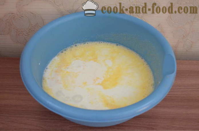 Rask kake på kefir uten å fylle - hvordan å forberede jellied kake med kefir i ovnen, med en trinnvis oppskrift bilder