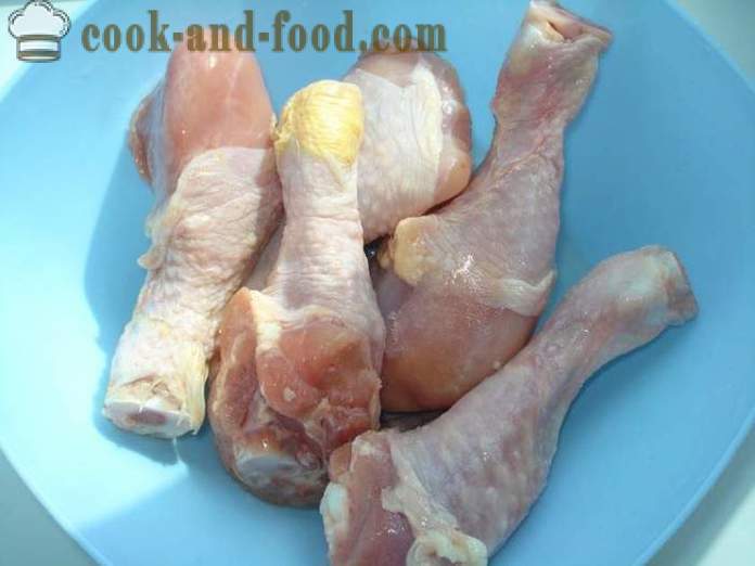 Bakt kylling ben i multivarka - hvordan å bake kyllinglår i multivarka, trinnvis oppskrift bilder