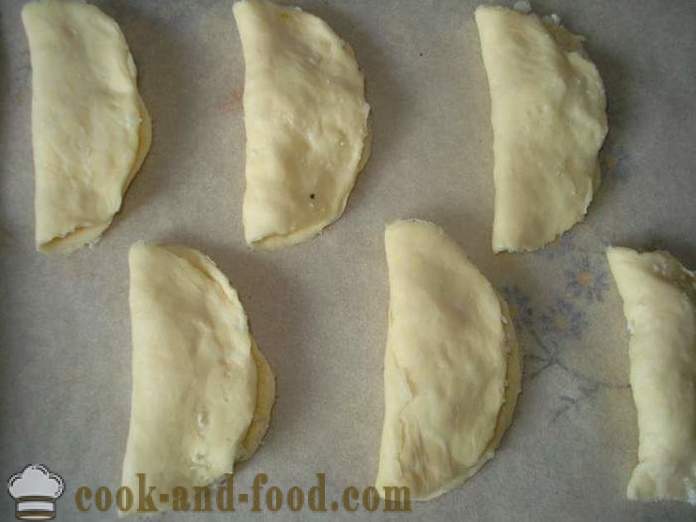 Sochniki med cottage cheese butterdeig - hvordan å bake sochniki med cottage cheese butterdeig, en trinnvis oppskrift bilder