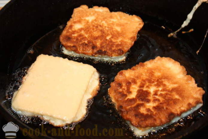 Klar wafer kaker med cottage cheese i kokos batter - hvordan å lage originale cheesecakes, en trinnvis oppskrift bilder