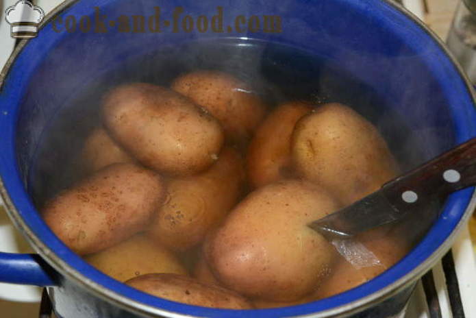 Kokte poteter i sine skinn til en salat - hvordan du koker poteter i sine skinn i en kjele, med en trinnvis oppskrift bilder