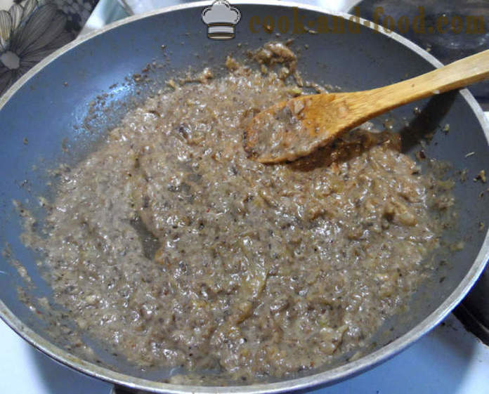 Reir av kjøttdeig med sopp og ost - Hvordan lage reir med kjøtt og sopp, en trinnvis oppskrift bilder