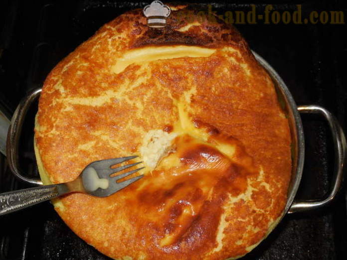 Deilig gryte laget fra ku råmelk og egg - som kokk i ovnen råmelk, en trinnvis oppskrift bilder