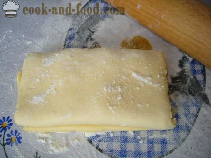 Puff bagels - hvordan å lage bagels fra ferdig butterdeig, med en trinnvis oppskrift bilder