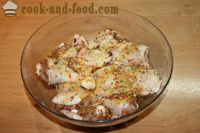 Kyllingen, panerte - så deilig å koke kyllingen i ovnen, med en trinnvis oppskrift bilder