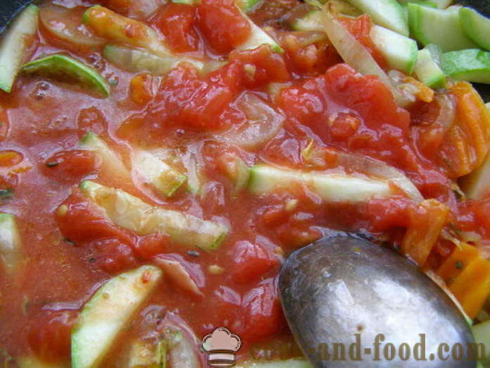 Flyndre stekt i en panne med grønnsaker og tomatsaus - hvordan å lage stekt flyndre fileter, trinnvis oppskrift bilder