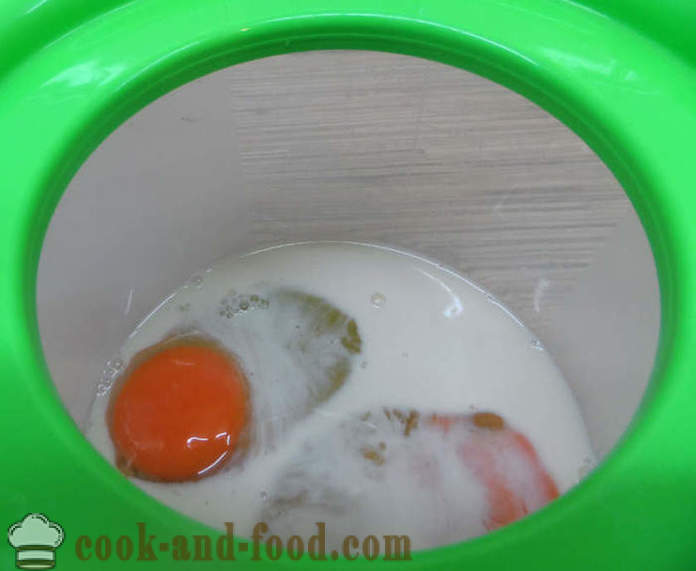 Steam omelett i multivarka med melk og grønnsaker - hvordan å lage eggerøre for et par, med en trinnvis oppskrift bilder