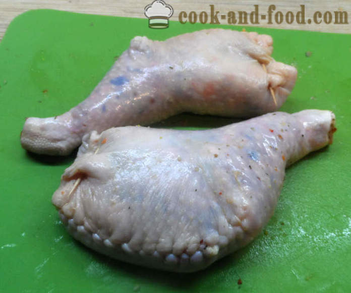 Fylte kyllinglår - hvordan å lage utstoppede kylling ben, steg for steg oppskrift bilder