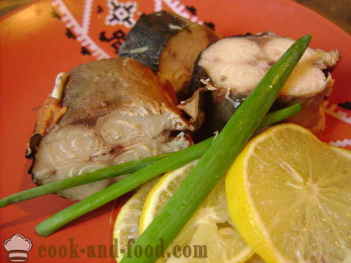 Saltet makrell raskt i løk skinn - hvordan å pickle makrell i løk skins hjemme, trinnvis oppskrift bilder