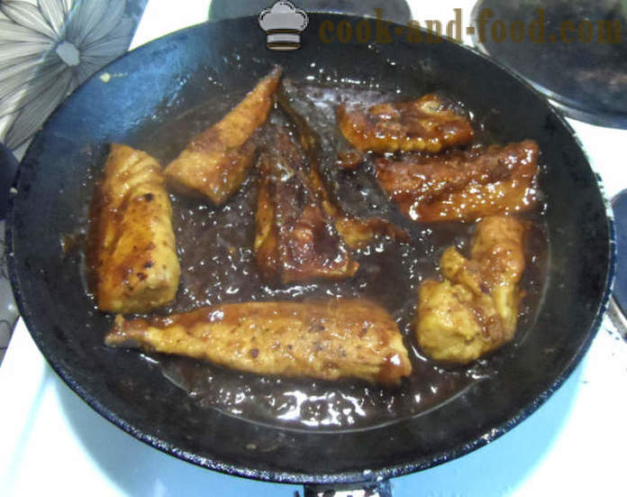 Makrell stekt i teriyaki saus i en pan - hvordan å lage deilig stekt makrell, trinnvis oppskrift bilder
