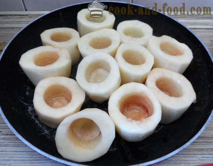 Bakte poteter fylt med sopp og ost - hvordan å lage mat poteter fylt med sopp, en trinnvis oppskrift bilder
