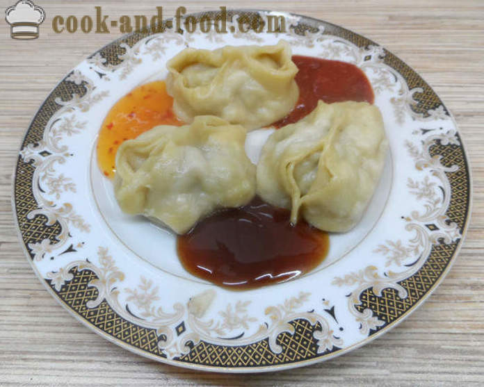 Deilige dumplings med kjøtt - hvordan å lage dumplings hjemme, steg for steg oppskrift bilder