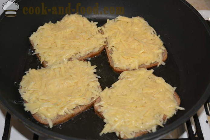 Hot smørbrød med revet rå poteter - Hvordan lage varme smørbrød i pannen, en trinnvis oppskrift bilder