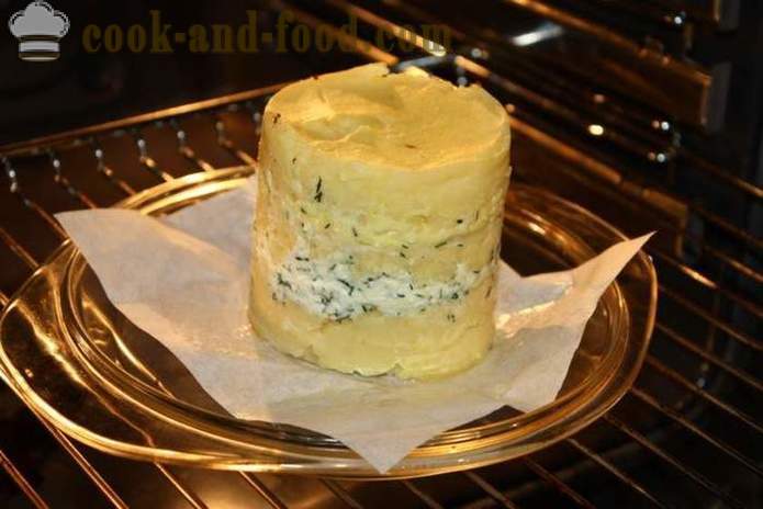 Lag poteter bakt med ost i ovnen - som bakte poteter med ost i ovnen, med en trinnvis oppskrift bilder
