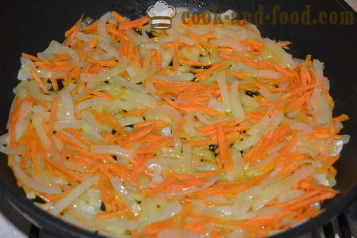 Lobio av røde bønner med gulrøtter og lukom- hvordan du koker lobio av røde bønner, en trinnvis oppskrift bilder