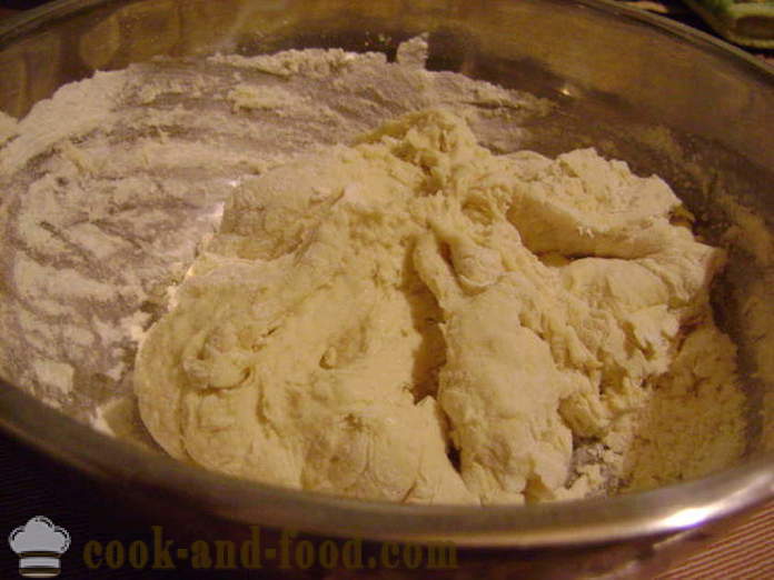Universal Butter gjærdeig for paier - hvordan å forberede gjærdeig kake, en trinnvis oppskrift bilder