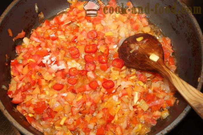 Kjøttboller med ris og saus - hvordan å lage kjøttboller med saus og grønnsaker, med en trinnvis oppskrift bilder