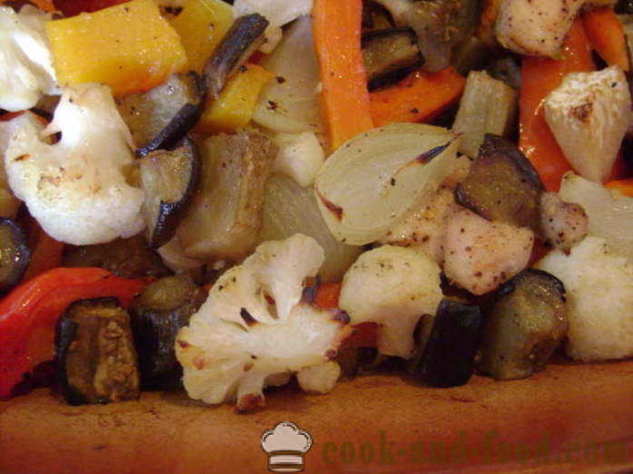 Kyllingfilet med grønnsaker i ovnen - Hvordan koke kylling med grønnsaker, en trinnvis oppskrift bilder