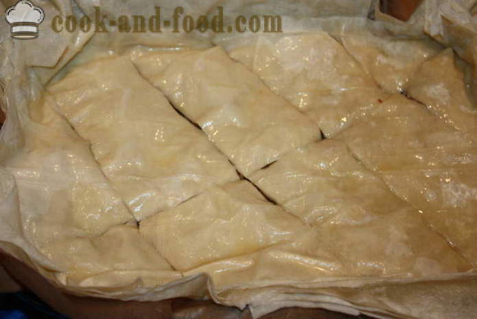 Hjem baklava phyllo dough - hvordan å lage baklava hjemme, trinnvis oppskrift bilder