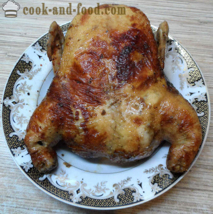Fylte kylling uten bein i ovnen - Hvordan koke fylt kylling uten bein, en trinnvis oppskrift bilder