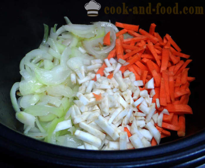 Risotto med grønnsaker i multivarka frossen og tørket - Hvordan koke risotto i multivarka hjemme, steg for steg oppskrift bilder