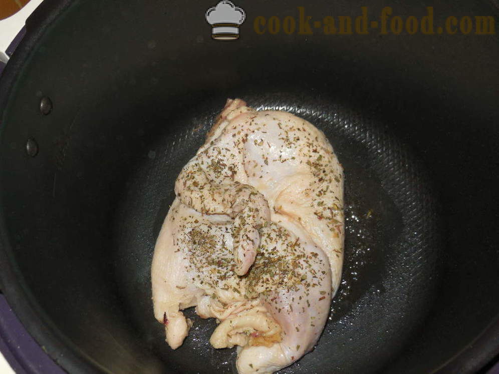 Kylling tobakk multivarka - hvordan du koker en kylling i tobakks multivarka-komfyr, en trinnvis oppskrift bilder