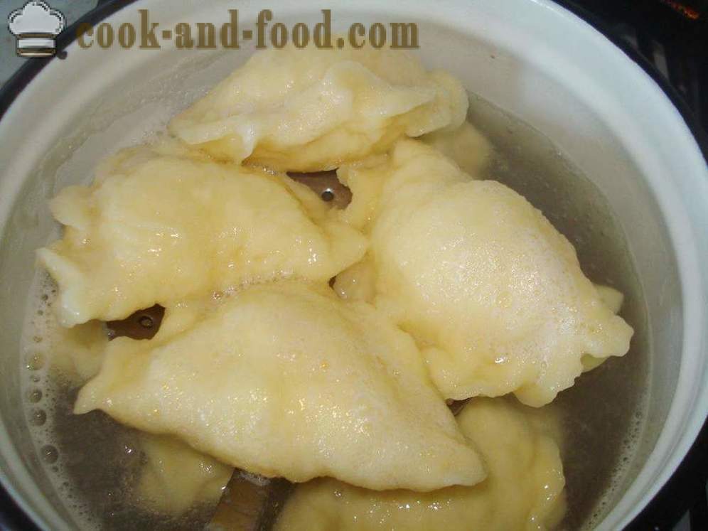Dumplings med poteter og løk - hvordan å lage dumplings med poteter, en trinnvis oppskrift bilder
