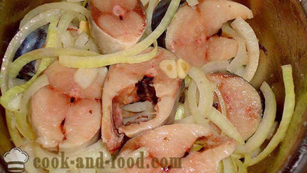 Deilig marinert makrell - som en velsmakende pickle makrell hjemme, trinnvis oppskrift bilder