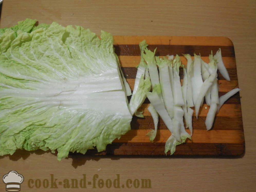 Grønnsaker på koreansk - Cooking grønnsaker i koreansk, en trinnvis oppskrift bilder