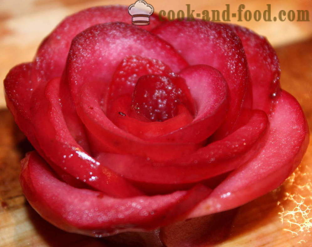 Oppskrift av epler rose - hvordan å lage eplekake roser, steg for steg oppskrift bilder
