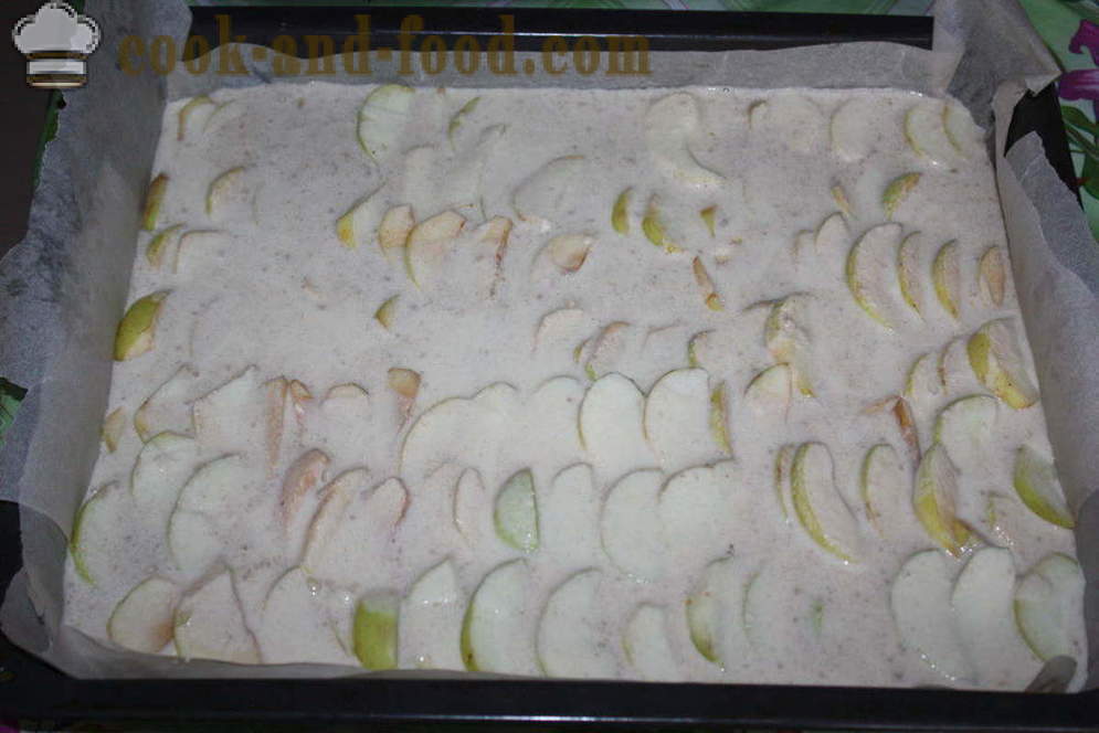 Eplepai med kanel - hvordan å bake en eplekake med kanel i ovnen, med en trinnvis oppskrift bilder