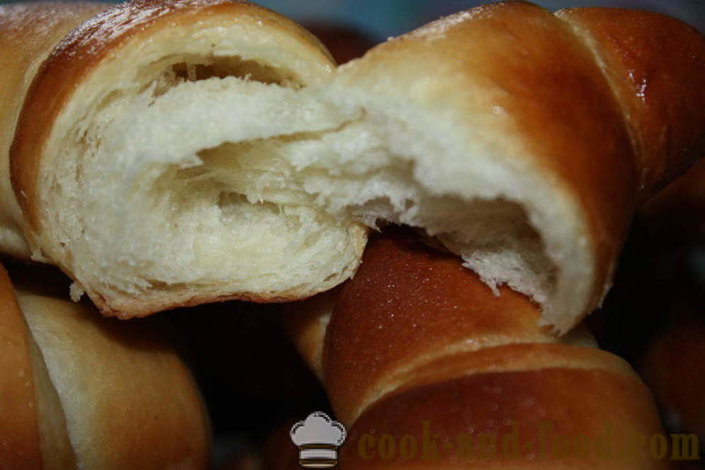 Ekte franske croissanter - hvordan å lage mat franske croissanter i hjemmet, trinnvis oppskrift bilder