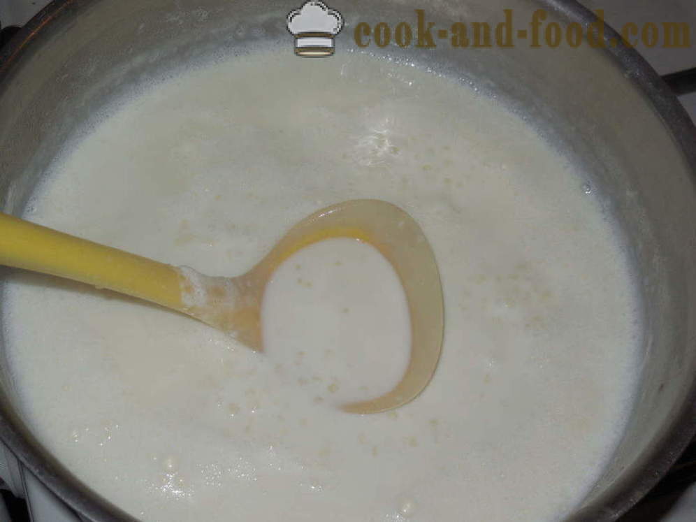 Sago melk grøt - hvordan du koker grøt fra sago melk, en trinnvis oppskrift bilder