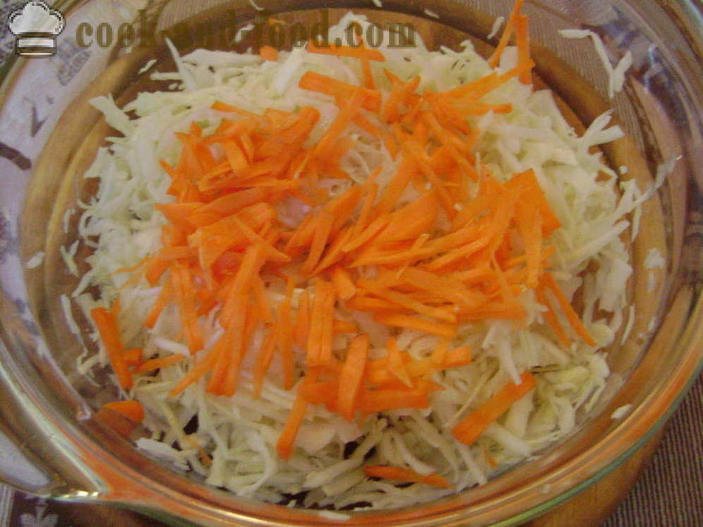 Vitamin salat av kål, gulrøtter, jordskokk - hvordan å lage vitamin salat, en trinnvis oppskrift bilder