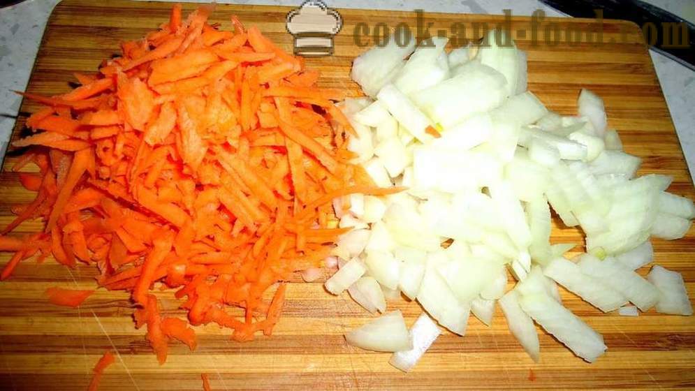 Pilaf kanin multivarka - hvordan du koker risotto med kanin i multivarka, trinnvis oppskrift bilder